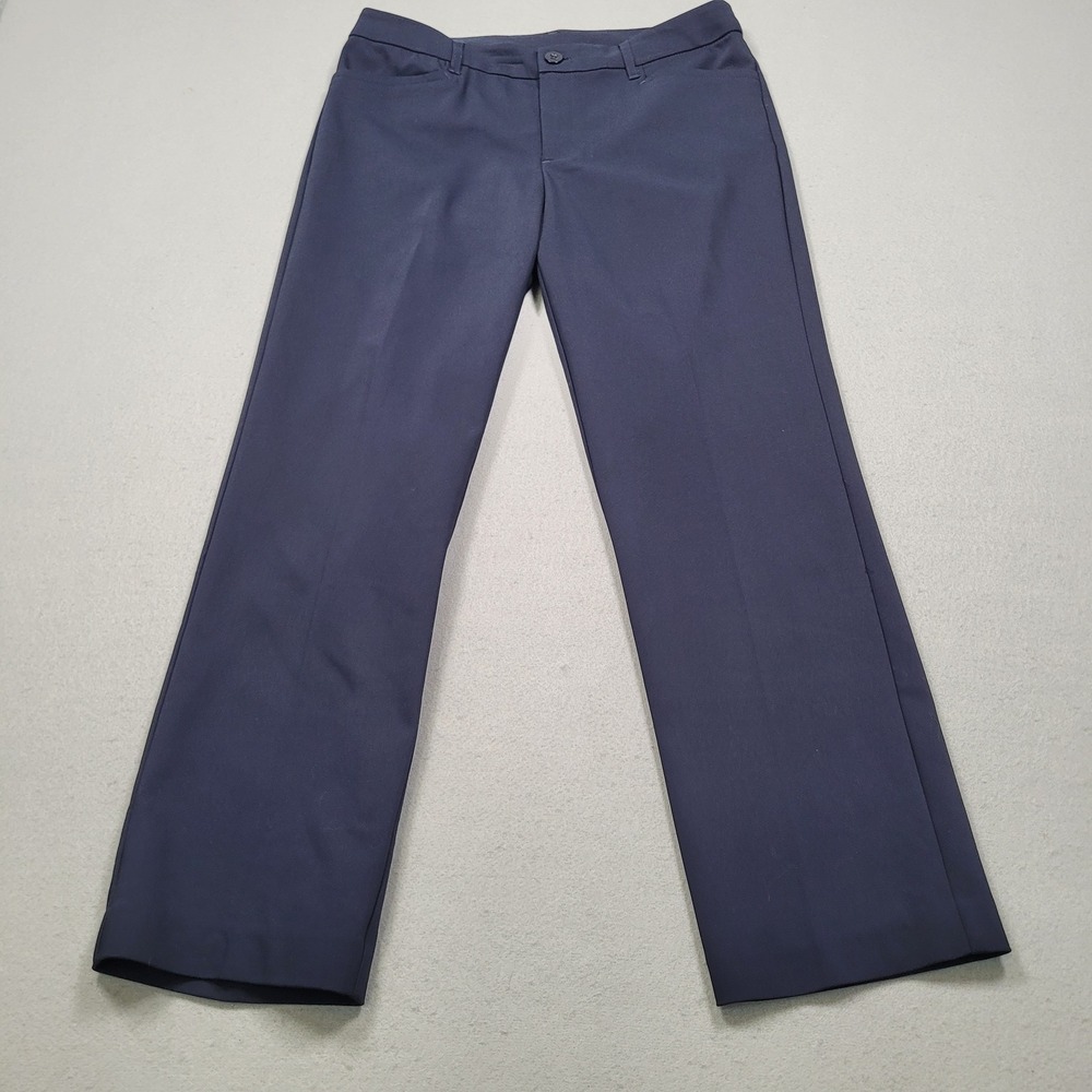 Christopher and Banks Navy Blue Straight Leg Dress Pants 8 Short RN 63823